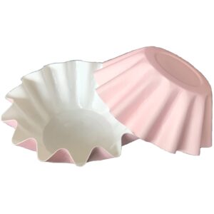 xeahung 50 pack paper baking cups cupcake liners paper baking cups for oven muffins wedding baking cups for cupcakes (pink)