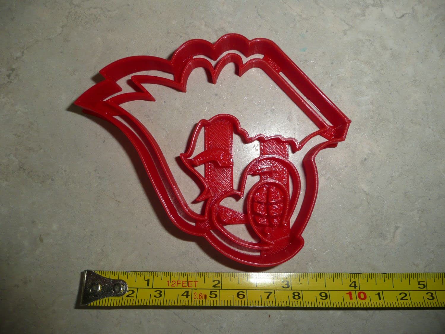 YNGLLC CARDINAL HEAD RED BIRD FACE DETAILED COOKIE CUTTER MADE IN USA PR4603