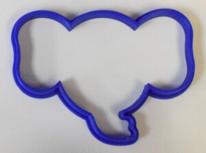 elephant head animal cookie cutter made in usa pr283