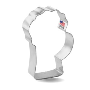 beer mug cookie cutter 4 inch - made in the usa – foose cookie cutters tin plated steel beer mug cookie mold