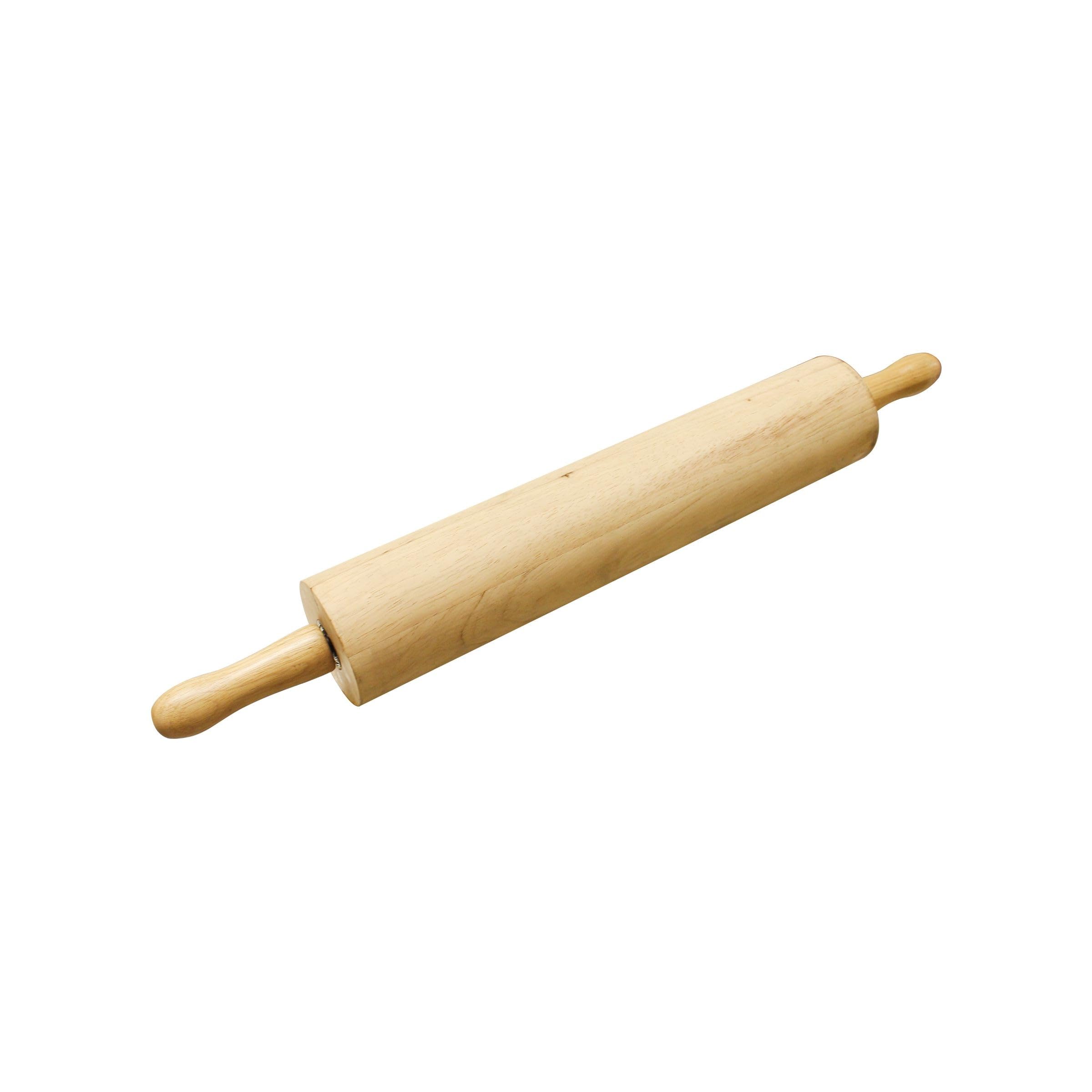 TrueCraftware 18" Wooden Rolling Pin 3-1/4" Diameter- WoodenRoll Pin for Fondant Pie Crust Cookie Pastry Dough Classic Pastry Rolling Pin
