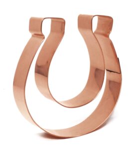 horseshoe copper cookie cutter by the fussy pup (3 inch)