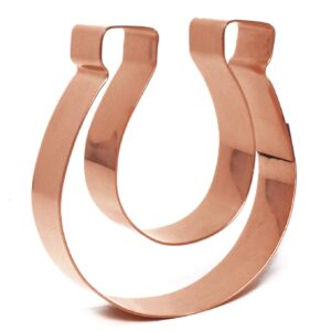 Horseshoe Copper Cookie Cutter by The Fussy Pup (3 Inch)