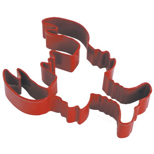 Nautical OTBP Lobster Red Poly Resin Coated Cookie Cutter 6 Inch –Tin Plated Steel Cookie Cutters – Lobster Red Poly Resin Coated Cookie Mold