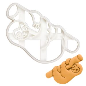 sloth on tree cookie cutter, 1 piece - bakerlogy