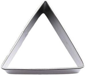 triangle shape 2 inch cookie cutter from the cookie cutter shop – tin plated steel cookie cutter