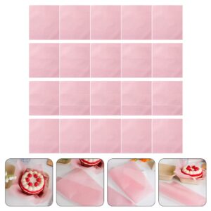 Hemoton 50 Sheets Dry Waxed Deli Paper Sheets Paper Sandwich Paper Liners Food Basket Liners Wax Paper Deli Wrap Wax Paper Sheets for Wrapping Bread and Sandwiches Pink