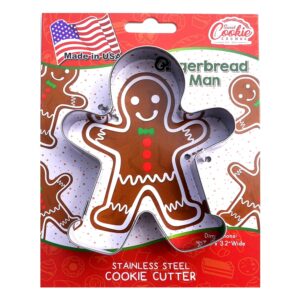 gingerbread man cookie cutter, premium food-grade stainless steel, dishwasher safe