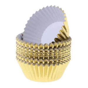 bakell metallic gold cupcake liners