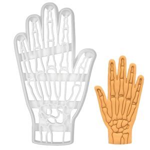 anatomical human hand bone x-ray cookie cutter, 1 piece - bakerlogy