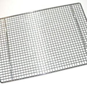 Libertyware Professional Cross Wire Cooling Rack Half Sheet Pan Grate-16-1/2 x 12" Drip Screen (Set of 2), 16-1/2" x 12", Silver