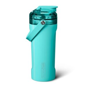 brümate multishaker blender shaker bottle | 100% leakproof insulated stainless steel the perfect shaker cup, protein shaker bottle, and pre workout bottle for the gym | 26oz (aqua)