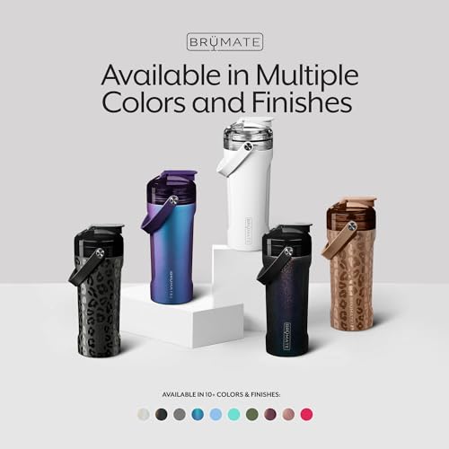 BrüMate MultiShaker Blender Shaker Bottle | 100% Leakproof Insulated Stainless Steel The Perfect Shaker Cup, Protein Shaker Bottle, and Pre Workout Bottle for the Gym | 26oz (Aqua)