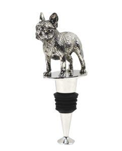 french bulldog frenchie dog wine bottle stopper, wine gifts french bulldog gifts birthday gifts for men women dog lovers, wine stopper for wine champagne prosecco, wine accessories