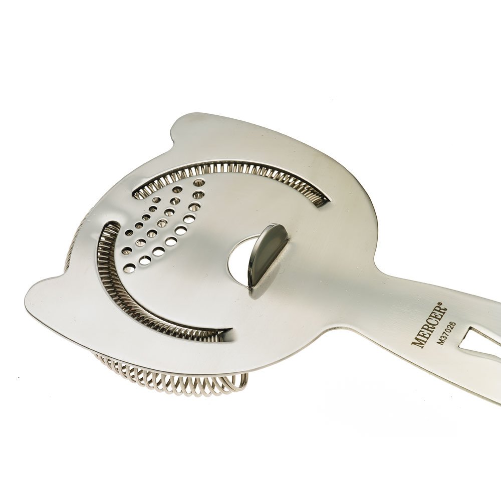 Barfly Heavy Duty Spring Bar Strainer, Stainless Steel