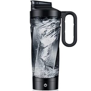 electric shaker bottle, 34 oz blender bottles, made with tritan - bpa free - portable mixer cup/usb rechargeable