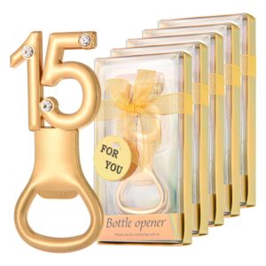 24 pieces/packs15 bottle openers for 15th birthday party favors wedding anniversary gidts decorations or souvenirs for guests with gift boxes party giveaways for adults (15)