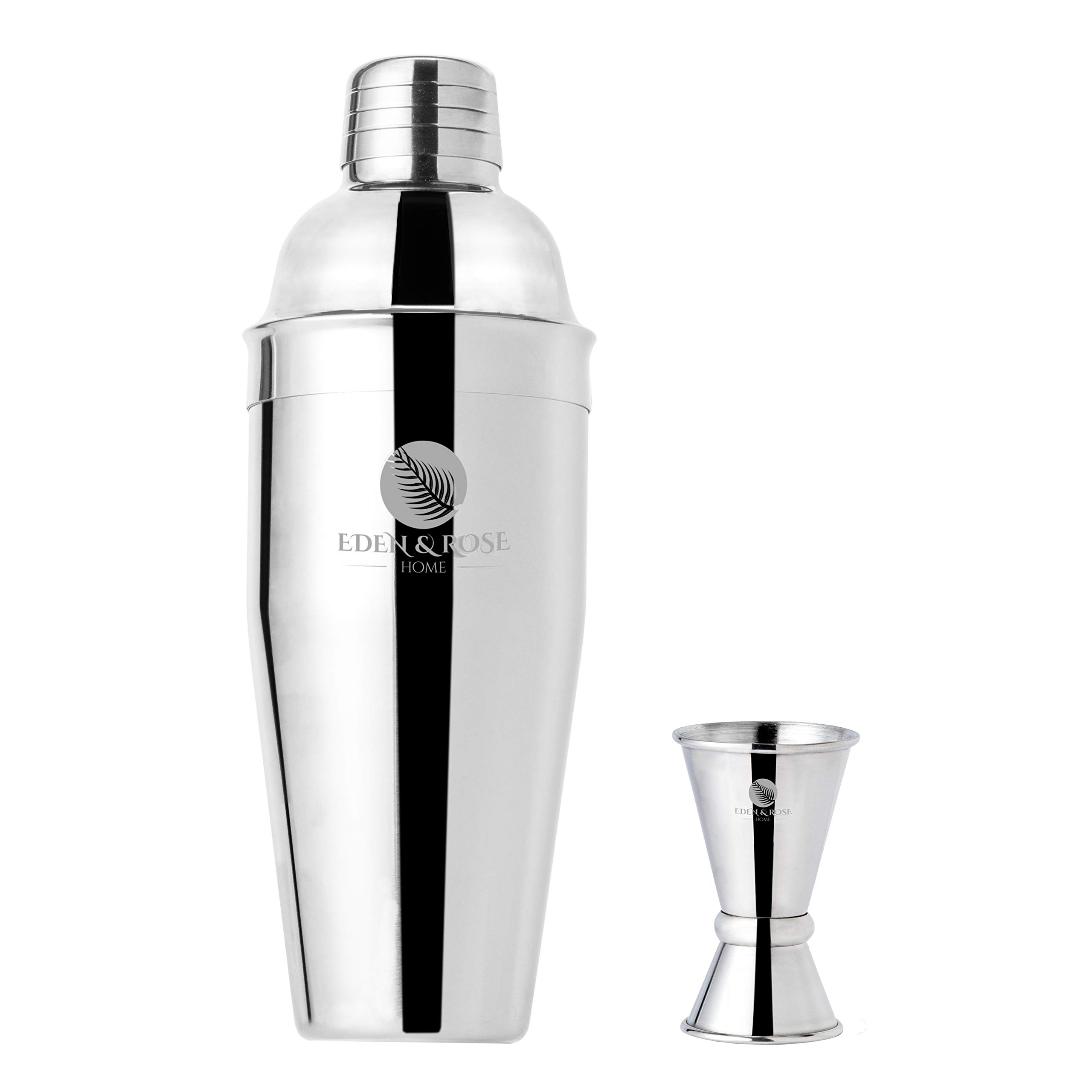 Martini Shaker - Martini Shaker Set - Cocktail Shaker Set with Jigger - Shakers Bartending - Martini Shaker with Strainer - Drink Shakers Cocktail Kit - 24oz Stainless Steel Drink Mixers for Cocktails