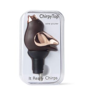 ChirpyTop Wine Pourer - Brown and Copper