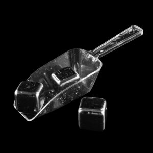 HQLESHUI 10 Pieces Plastic Serving Tongs Mini Kitchen Tongs Kitchen Tongs Utility and 10 Pieces Plastic Kitchen Scoops Clear Ice Scoop Mini Clear Buffet Scoop for Candy Dessert Buffet Ice