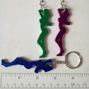 10pcs Multifunctional Sexy Beauty Shape Keychain Bottle Opener Bar Beer Bottle Opener Tool Accessories(Random Colors)