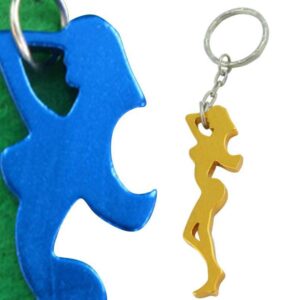 10pcs Multifunctional Sexy Beauty Shape Keychain Bottle Opener Bar Beer Bottle Opener Tool Accessories(Random Colors)