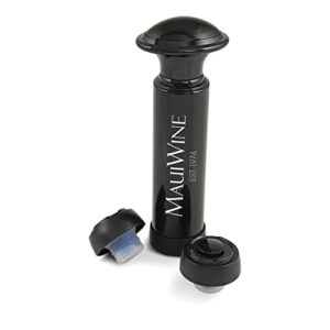 true renew: wine saver pump and wine preserver with wine stoppers vacuum sealer wine pump and wine vacuum bottle stopper, set of 3, black