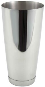 winco - bs-30 winco stainless steel bar shaker, 30-ounce, 1 cup