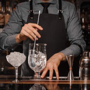 Mixing Spoon and Jigger for Bartending Stainless Steel Home Bar Tool for Making Delicious Cocktails Drinks Juice