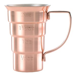 barfly m37108cp drink jigger, 2 oz, copper w/handle