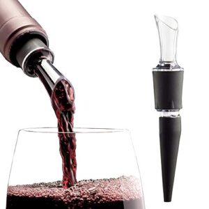 aerawine 2-pack patented bottle-top wine aerator and pourer - 100% made in the usa