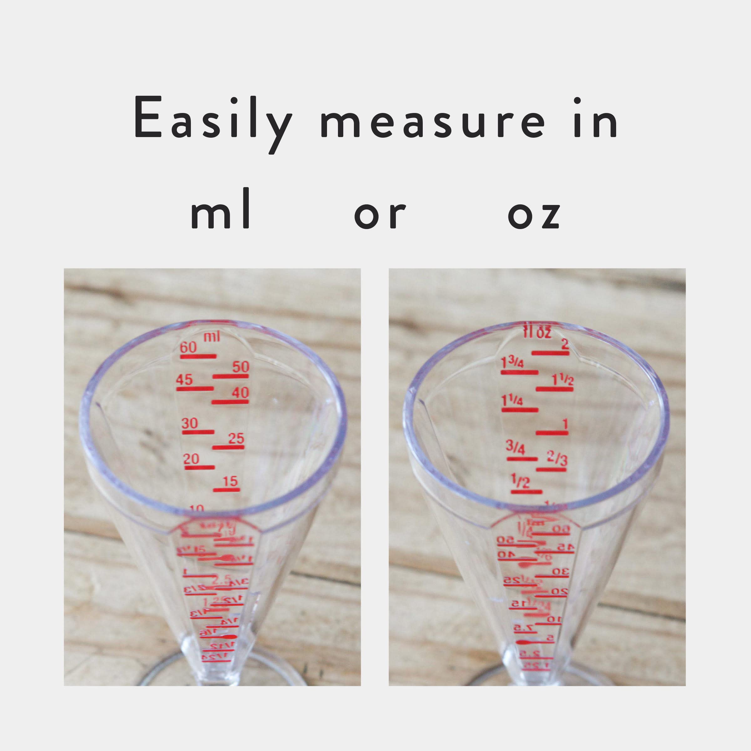 Easy Jigger® Spirit Measure by Difford’s Guide and Bonzer | Cocktail Jigger Spirit Measures (25ml, 50ml, 60ml) for Unbeatable Accuracy| Single or Double Shot Alcohol Measure