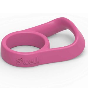 s'well water bottle handle - pink - fits 9oz, 17oz, and 25oz bottles - comfortable way to carry your s'well on the go - innovative design and a flexible grip