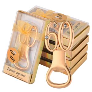 24pcs gold 60th bottle opener for 60th birthday favors 60th gold wedding party gifts 60th birthday party souvenirs or decorations for' guests (24, 60)