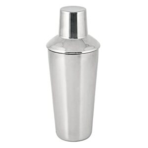 true retro cocktail shaker, stainless steel with strainer and jigger for bartending, bar accessories, bartender set, perfect for margarita and liquor drinks, 34 oz, silver