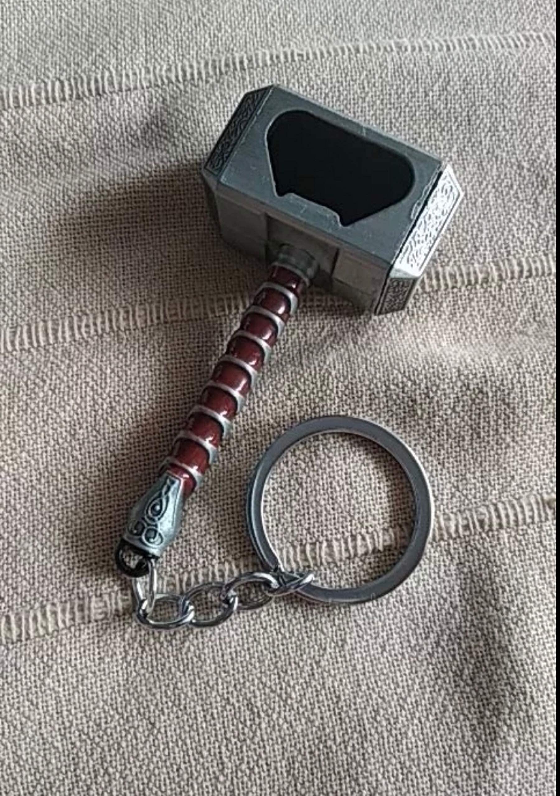 Bottle Opener Thor Bottle Opener Shape Beer Opener Funny Thor of Hammer Mjolnir Keychain Opener Thor Hammer Lovers Gift Party Pub Bar Gifts Wine Corkscrew Beverage Wrench  (Silver)