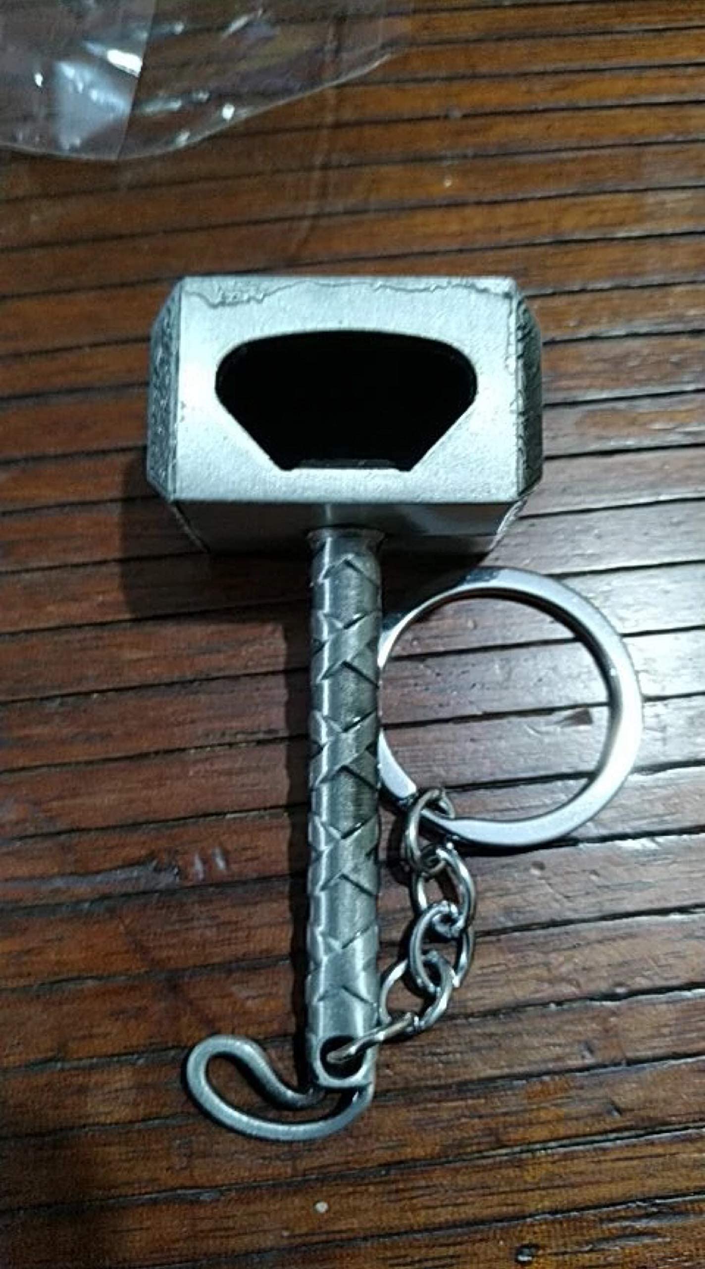 Bottle Opener Thor Bottle Opener Shape Beer Opener Funny Thor of Hammer Mjolnir Keychain Opener Thor Hammer Lovers Gift Party Pub Bar Gifts Wine Corkscrew Beverage Wrench  (Silver)