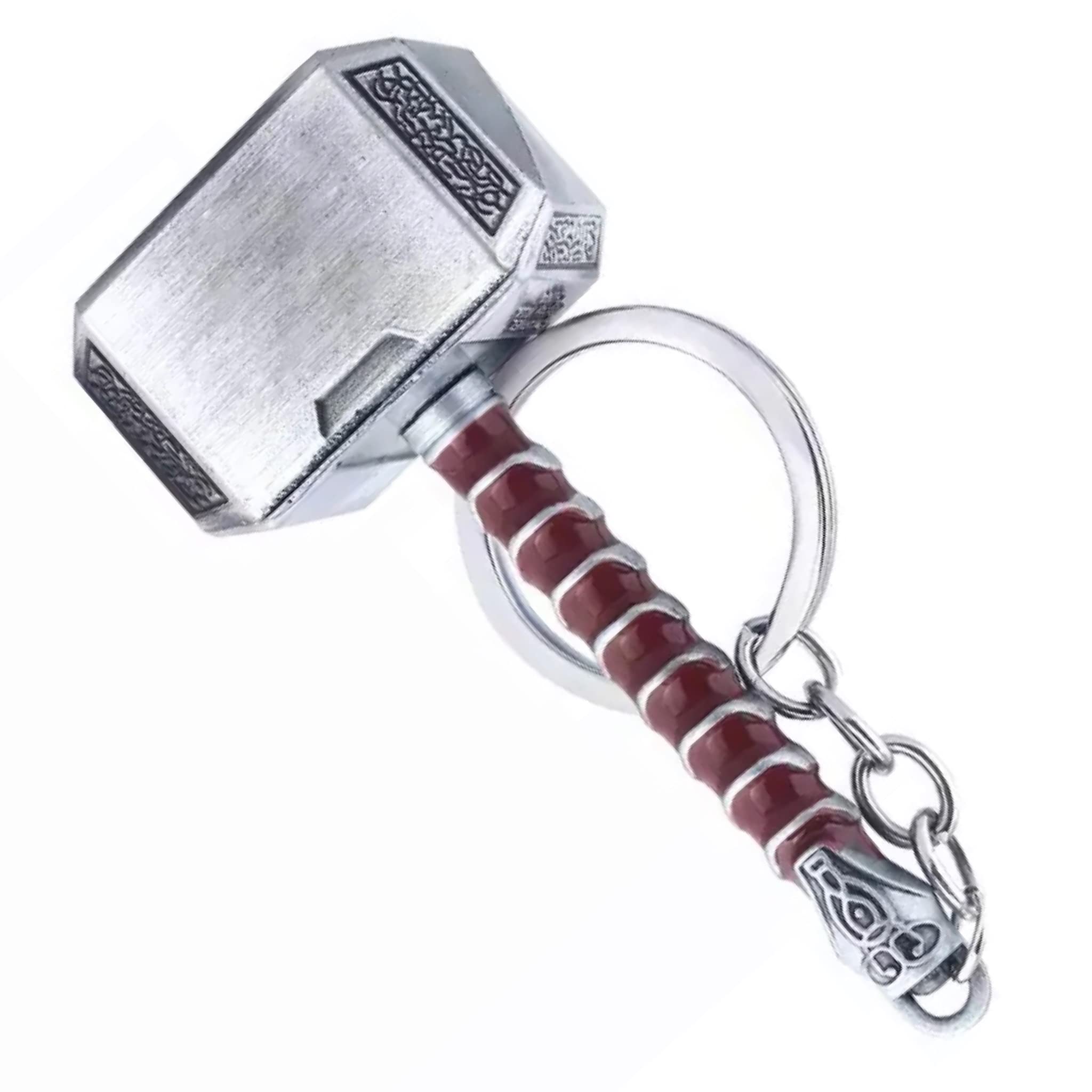 Bottle Opener Thor Bottle Opener Shape Beer Opener Funny Thor of Hammer Mjolnir Keychain Opener Thor Hammer Lovers Gift Party Pub Bar Gifts Wine Corkscrew Beverage Wrench  (Silver)