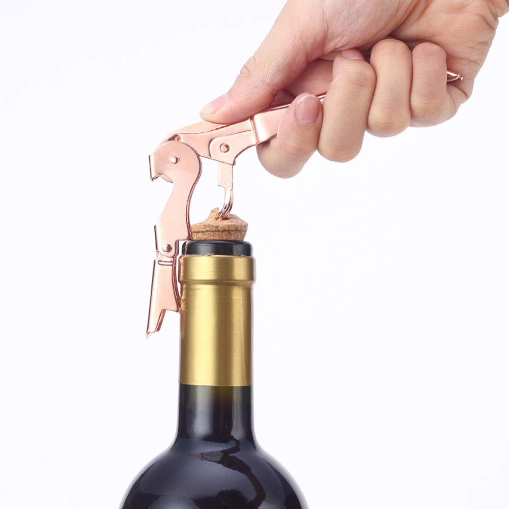 YFS Professional Waiter Corkscrew with Foil Cutter and Bottle Opener, Black Heavy Duty Wine Key for Restaurant Waiters