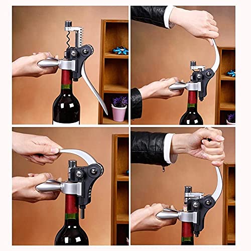 Smaier Wine Opener,Wine Bottle Opener, Wine Accessories Areator Wine Opener Kit, Red wine Corkscrew Set with Wood Case,Wine Gift with Luxury Packaging