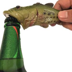 HYYF Bass Fish Bottle Opener, Beer Bottle Opener,Creative Gift,Resin,Green