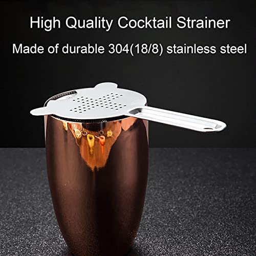 WUWEOT 6 Pack Cocktail Strainer, Stainless Steel Bar Strainer, Bar Tool Drink Strainer with 100 Wire Spring for Professional Bartenders and Mixologists