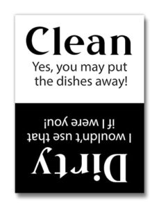 clean dirty dishwasher magnet sign the best kitchen accessory