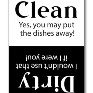 Clean Dirty Dishwasher Magnet Sign The Best Kitchen Accessory