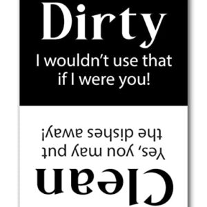 Clean Dirty Dishwasher Magnet Sign The Best Kitchen Accessory