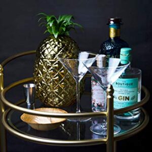 Talking Tables Gold Pineapple Ice Bucket with Lid Premium Drinks Trolley | Retro Bar Accessory | Classy Party Decoration | Elegant Cooler | Ideal Gift for Him or Her, 21.5 x 21.5 x 27 cm