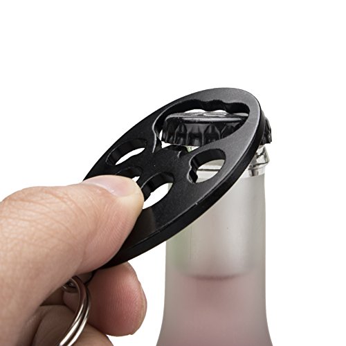 Swatom Dog Paw Keychain Bottle Opener Beer Opener Tool, Key Tag Chain Ring, 6 Piece