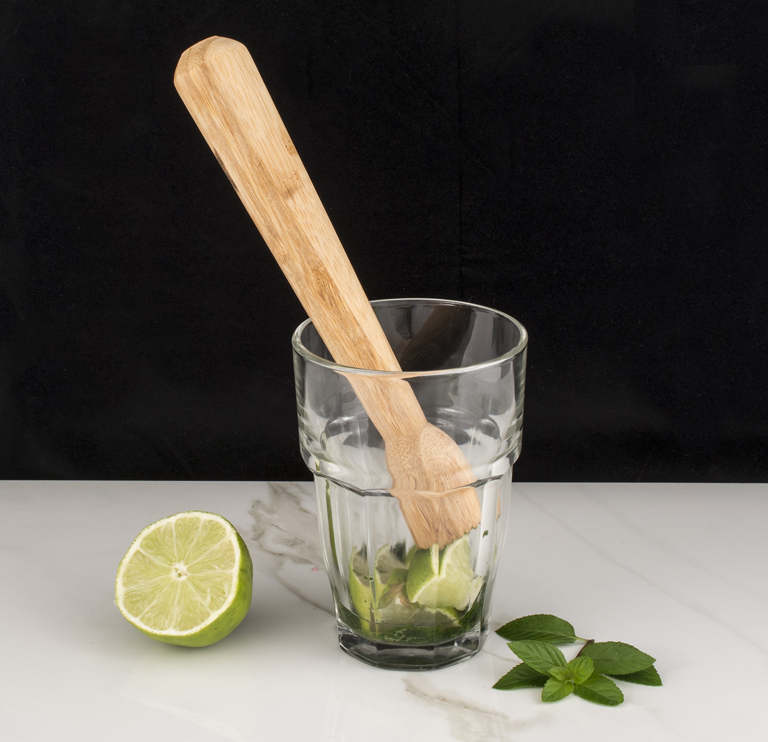 HIC Kitchen Mojito Muddler, Natural Bamboo