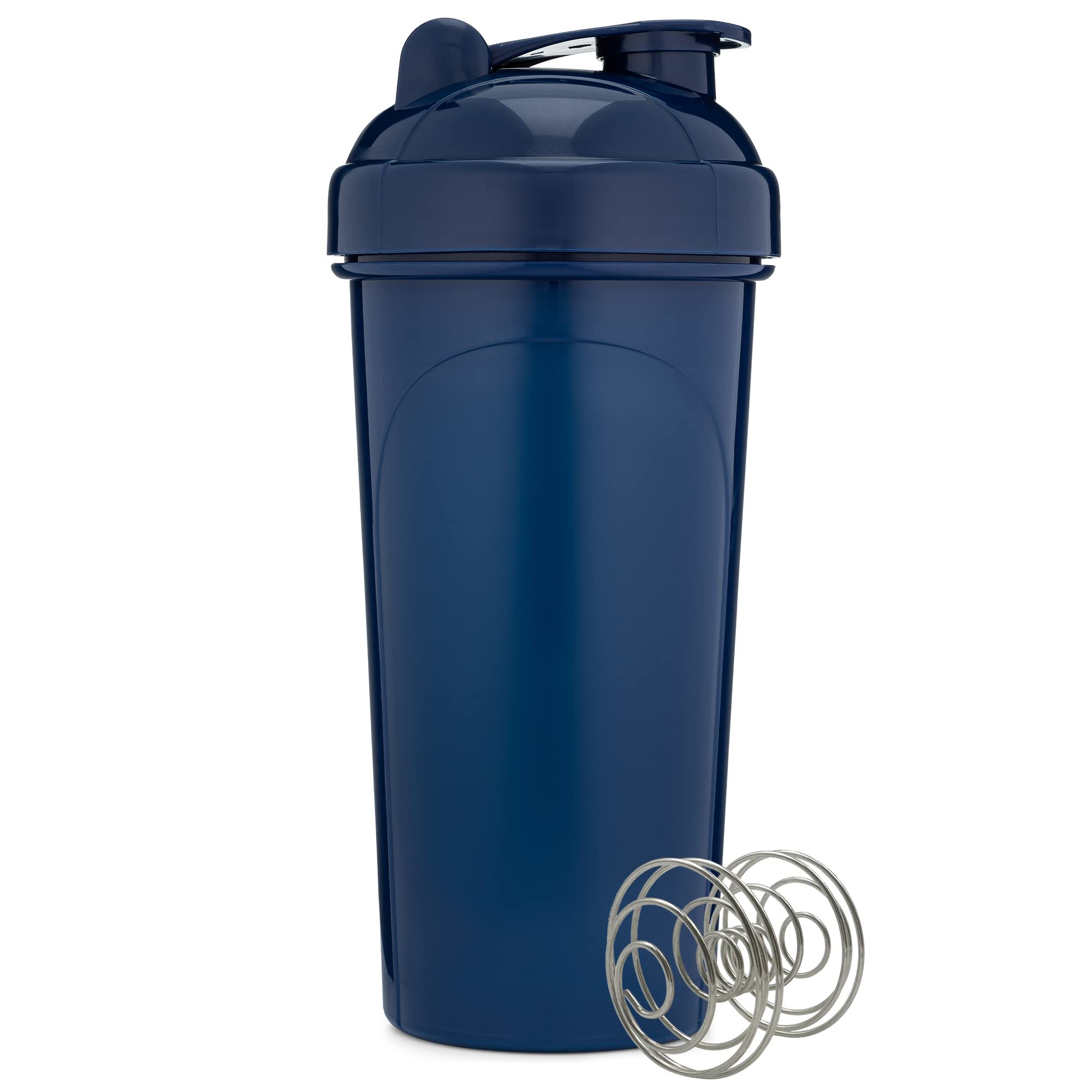 GOMOYO [2 Pack] 28-Ounce Shaker Bottle (Navy, White) | Protein Shaker Cup 2-Pack with Agitators | Protein Shaker Bottle Set is BPA Free and Dishwasher Safe