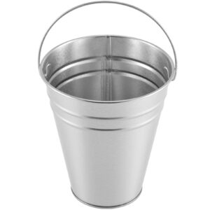 ZEONHAK 20 Pack 4.5 x 5 Inches Galvanized Metal Buckets with Handle, Multifunctional Metal Pails, Small Metal Bucket for Party, Plants, Wedding and Home Decorations, Vase, Candy, Silver